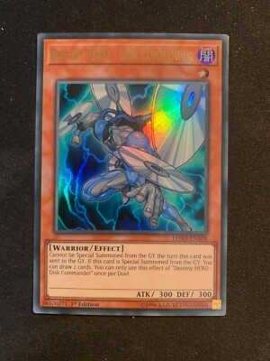 Destiny HERO - Disk Commander - Ultra Rare - LEHD-ENA08 - Yu-Gi-Oh Card N/M-image