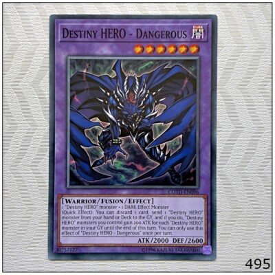 Destiny HERO - Dangerous - COTD-EN096 - Common Unlimited Yugioh-image