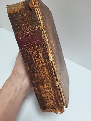 Malham's 1797 Naval Seamans Gazetteer W/Maps Charts Sailing Antique Book Boston -image