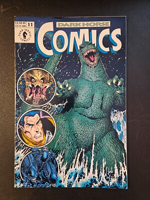 DARK HORSE COMICS #11 HIGHER GRADE GODZILLA ART ADAMS COVER ALIENS 1993-image