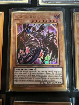 Destiny HERO - Plasma - Alt Art - MGED-EN007 - Maximum Gold El Dorado YuGiOh NM-image