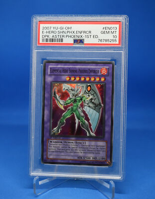 Yu-Gi-Oh! Elemental Hero Shining Phoenix [DP05-EN013] Sup R 1st Ed PSA 10-image