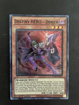 Yugioh! Destiny Hero - Denier (BODE-EN018) Super Rare NM/M-image
