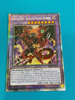 Yugioh Destiny HERO - Destroyer Phoenix Enforcer POTE-EN100 Starlight 1st NM-image