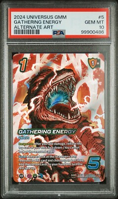 2024 Universus Godzilla & Mothra Series 5 Gathering Energy ALT ART PSA 10-image