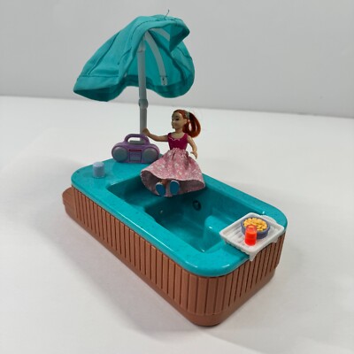 Vintage Fisher Price Loving Family Townhouse Spa Party Hot Tub w/ Sound-image