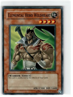 Yu-Gi-Oh! Elemental Hero Wildheart Common EEN-EN008 Heavily Played Unlimited-image