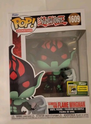 SDCC 2024 OFFICIAL STICKER FUNKO POP! ELEMENTAL HERO FLAME WINGMAN YU-GI-OH!-image