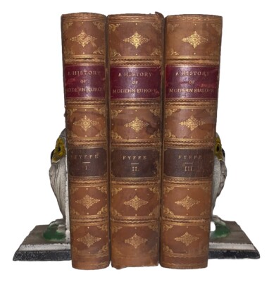 1891, A HISTORY OF MODERN EUROPE, by C. A. FYFFE, 3 VOL, MAPS, LEATHER SET-image