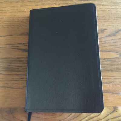 Zondervan BIBLE NIV Black Bonded Leather 1996 Red Letter Reference VERY GOOD-image
