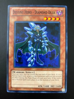 Yugioh Destiny Hero - Diamond Dude TU03-EN012 Common Unlimited Edition NM-image