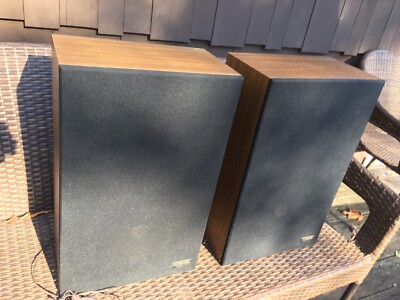 Vintage Fisher 2 Way Speakers. Sound & Look Great. 22” Tall-image