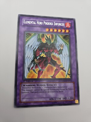 Yugioh - Elemental HERO Phoenix Enforcer DP05-EN012 - Rare 1st Edition-image