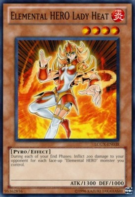 Elemental HERO Lady Heat - LCGX-EN038 - Common - Unlimited Edition x1 Lightly Pl-image