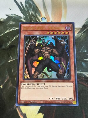 Yugioh Destiny HERO - Malicious Ultra Rare RA03-image