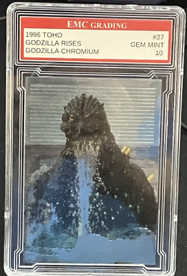 GODZILLA  1996 CHROMIUM AMADA #27 Graded 10 MINT SUPER COOL!-image