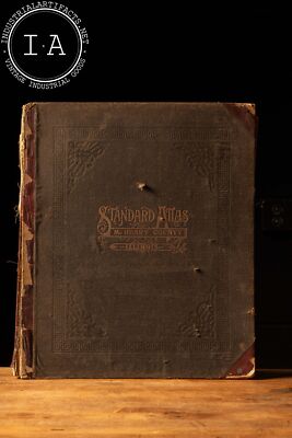 Early 20th Century Leather-Bound Standard Atlas of McHenry County, Illinois-image