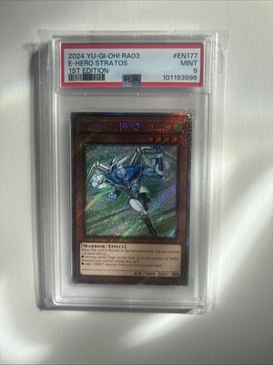 2024 YU-GI-OH! RA03-QUARTER CENTURY BONANZA 1ST ED ELEMENTAL HERO STRATOS PSA 9-image
