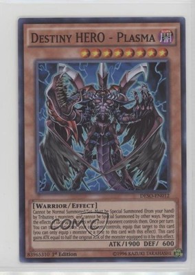 2016 Yu-Gi-Oh! Soldiers 1st Edition Destiny HERO - Plasma Super Rare 00jz-image