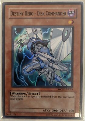 YuGiOh Destiny Hero - Disk Commander Super Rare WC07-EN003-image