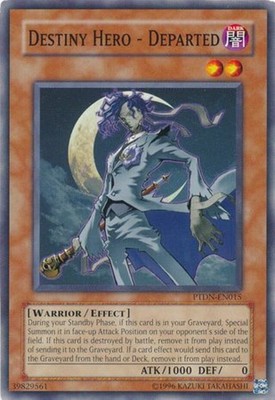 1 x Destiny Hero - Departed - PTDN-EN015 - Common - Unlimited Edition Near Mint,-image