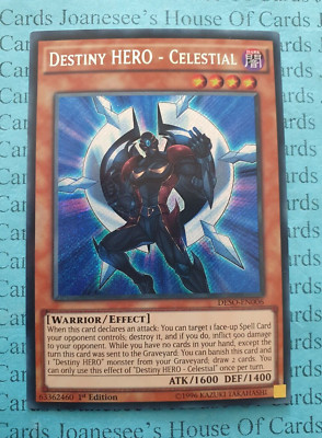 DESO-EN006 Destiny HERO - Celestial Secret Rare Yu-Gi-Oh Card 1st Edition New-image