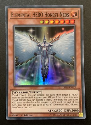 Elemental HERO Honest Neos - LED6-EN019 - Super Rare - 1st Edition - YuGiOh TCG-image