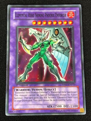 YUGIOH ELEMENTAL HERO SHINING PHOENIX ENFORCER DP05-EN013 1ST SUPER (NM)-image