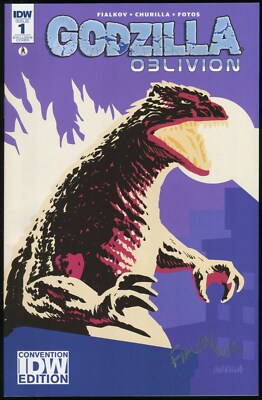 Godzilla Oblivion Convention Exclusive Variant Comic Signed by Fialkov Ghidorah-image