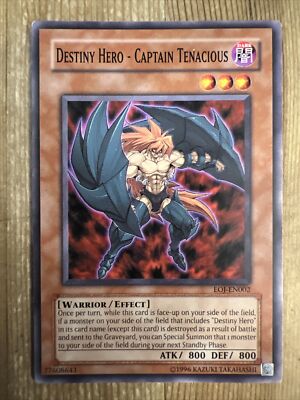 Yogioh Destiny Hero - Captain Tenacious Eoj-en002 LP-image