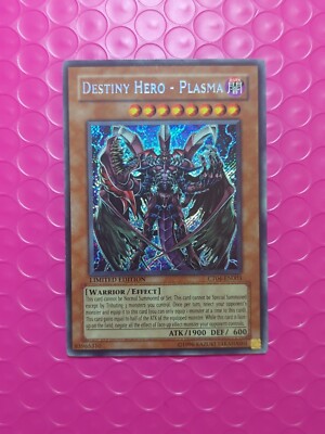 Yugioh! Destiny Hero - Plasma CT04-EN003 Secret Rare Limited Edition NM-image