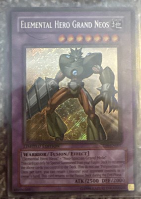 Yu-Gi-Oh! Elemental Hero Grand Neos Secret Rare Limited Edition Card CT04-EN001-image