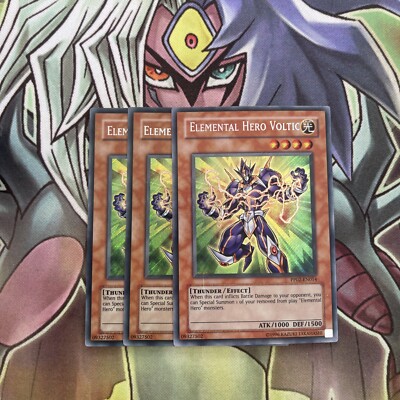 PP02-EN014 x3 Elemental Hero Voltic Secret Rare Excellent Condition Yugioh-image