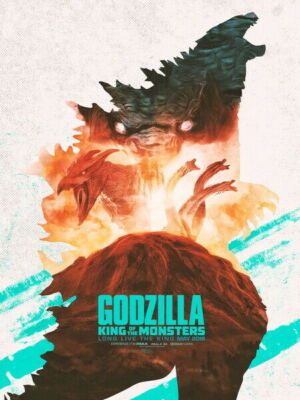 287647 Godzilla King of the Monsters Fighting Movie PRINT POSTER-image