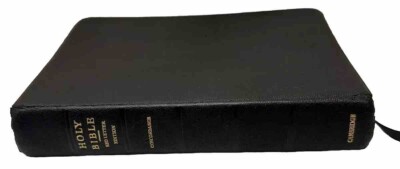 VTG HOLY BIBLE Cambridge University Press; English Hand Grained Morocco Leather.-image