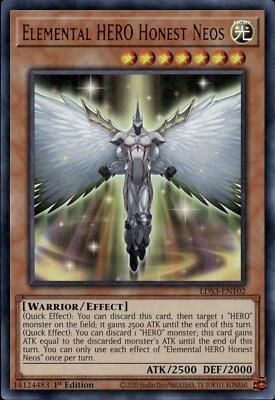 Yu-Gi-Oh! Elemental HERO Honest Neos LDS3-EN102 Ultra Rare 1st Edition NM-image