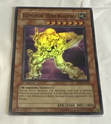 Yugioh Elemental Hero Bladedge EEN-EN007 1st Edition Ultimate Rare-image