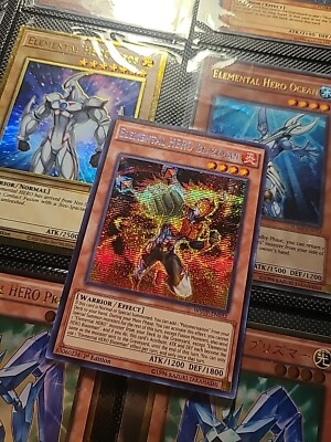 Yu-Gi-Oh! Elemental HERO Blazeman - WSUP-EN032 (NM) 1st Edition Secret Rare-image