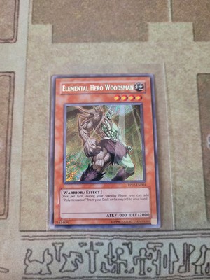 YUGIOH ELEMENTAL HERO WOODSMAN PP02-EN004 SECRET UNLIMITED EDITION NM-image