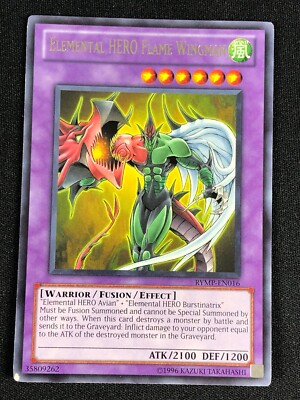 YUGIOH ELEMENTAL HERO FLAME WINGMAN RYMP-EN016 RARE (LP)-image