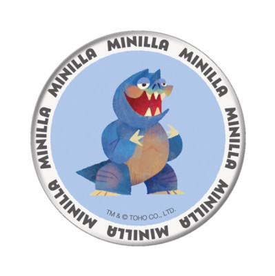 Hashigodaka Art Collection Can Badge MINILLA Diameter approx. 2.24 in TOHO Japan-image