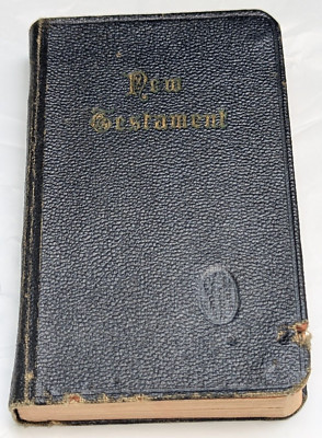 VTG 1929 HOLMAN JEWEL NEW TESTAMENT POCKET NEW TESTAMENT BIBLE ILLUS. SONGS MAP-image