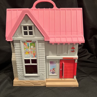 Fisher Price Little People Big Helpers Home 2017 Pink Play House Mattel Sound-image