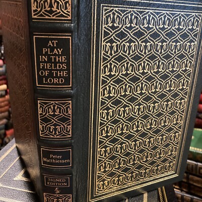 Easton Press: SIGNED: PETER MATTHIESEN: AT PLAY THE FIELDS OF THE LORD: AMAZON-image