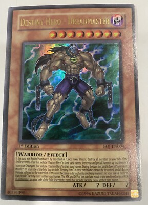 Yugioh Destiny Hero Dreadmaster EOJ-EN004 Ultra Rare 1st Edition NM-image