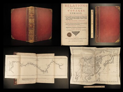 1696 Thevenot Voyages Curious CHINA Ethiopia MAPS Jeronimo Lobo MEXICO Spain-image