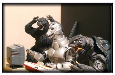 Magnet #128 Kaiju Computer Club Godzilla Gamera Mechagodzilla Toho Toy Meme-image