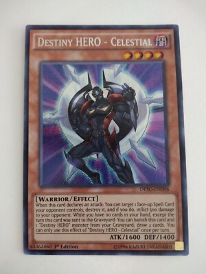 Destiny HERO - Celestial DESO-EN006 Secret Rare 1st Edition Near Mint-image