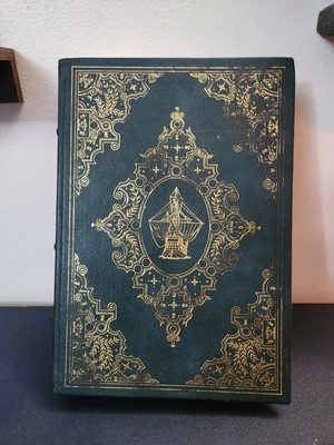 Admiral of the Ocean Sea by Samuel Eliot Morison. Franklin Library  1983 Nice-image