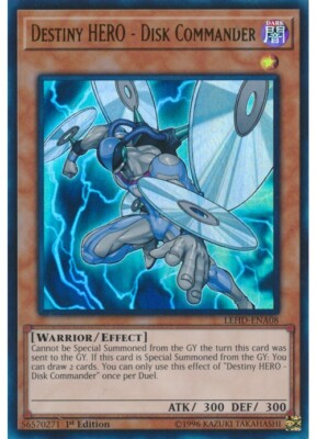 Yugioh - Destiny HERO - Disk Commander (Ultra Rare) (1st Edition) - LEHD-ENA08 P-image